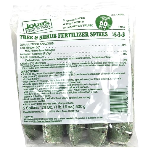 Jobe's, 02010 Fertilizer Spikes, Tree and Shrub, 5 Count