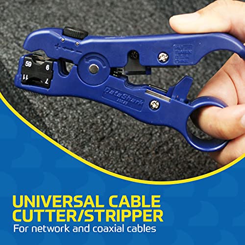 DataShark 70029 Universal Cutter/Stripper for Flat or Round TV/UTP Cable