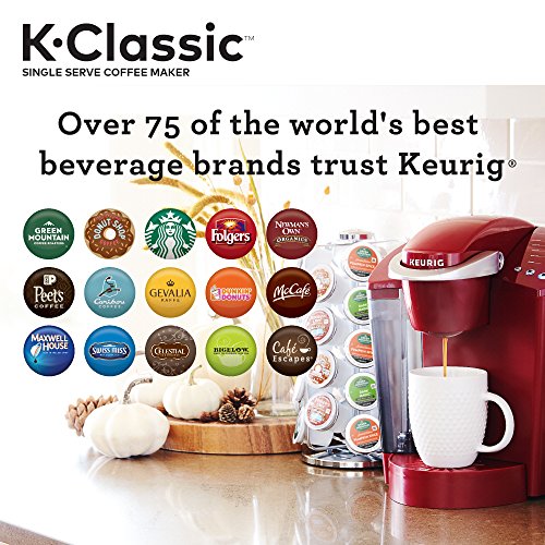 Keurig K-Classic Single Serve K-Cup Pod Coffee Maker, Rhubarb