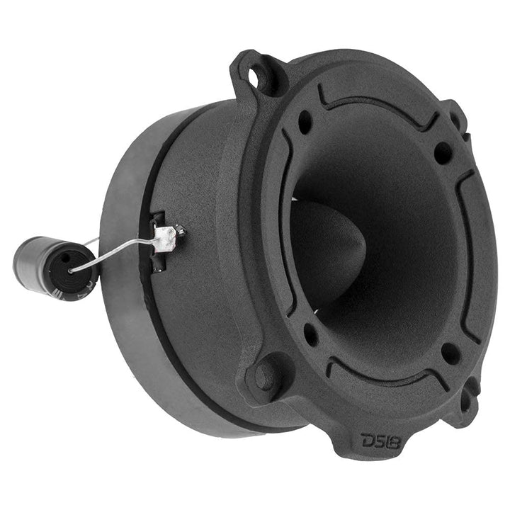 DS18 PRO-TW120B Super Tweeter in Black - 1", Aluminum Frame and Diaphragm, 300W Max, 200W RMS, 4 Ohms, Built In Crossover - PRO Tweeters Are the Best in the Pro Audio and Voceteo Market (Pair)