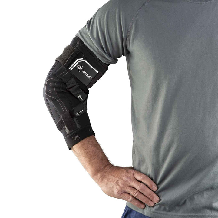 DonJoy Performance Bionic Elbow Brace II - Medium - Maximum Hinged Support for Elbow Hyperextension, UCL, Tommy John Ligament Injury, Dislocated Elbow for Football, Lacrosse, Rugby, Basketball