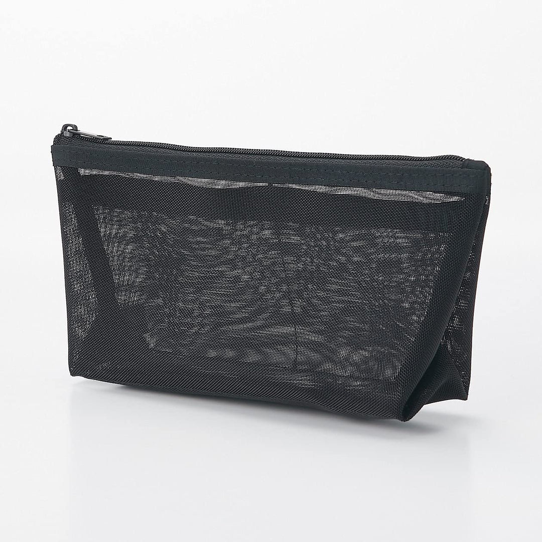 MUJI Nylon Pen CASE with Gusset Black