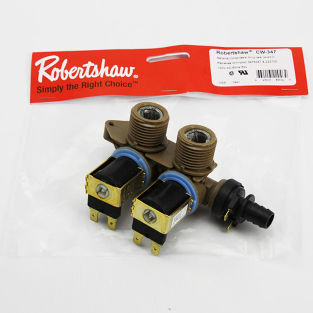 Robertshaw CW-347 Direct OEM Replacement For 3979347 222700 Washing Machine Water Inlet Valve