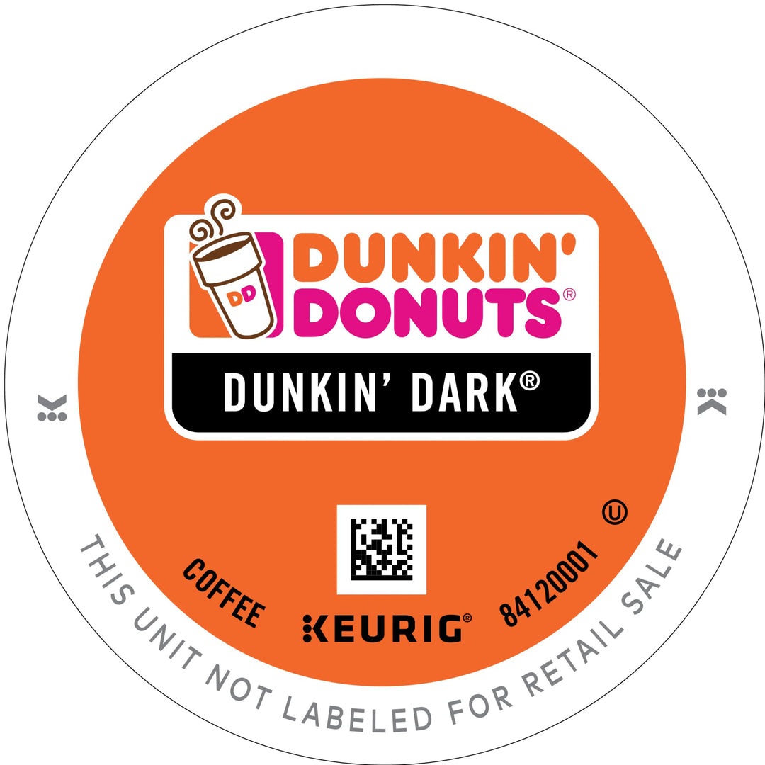 Dunkin Donuts Dark Roast (Midnight) Coffee K-Cups For Keurig K Cup Brewers (32) - Packaging May Vary