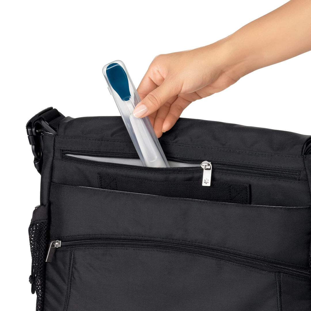 OXO Tot On-the-Go Feeding Spoon with Travel Case - Navy