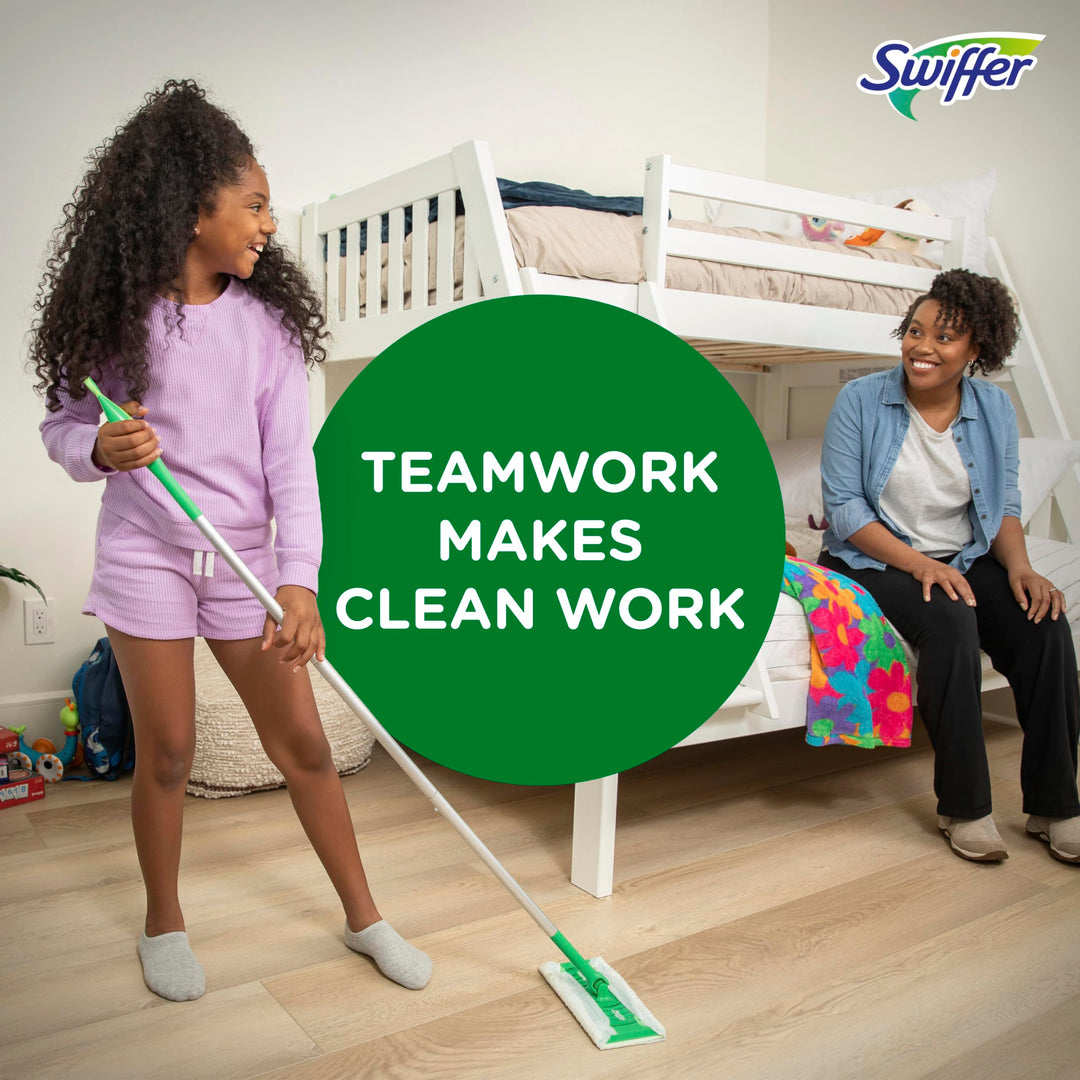 Swiffer Sweeper Dry Mop Refills for Floor Mopping and Cleaning, All Purpose Floor Cleaning Product, Unscented, 52 Count (Packaging May Vary)