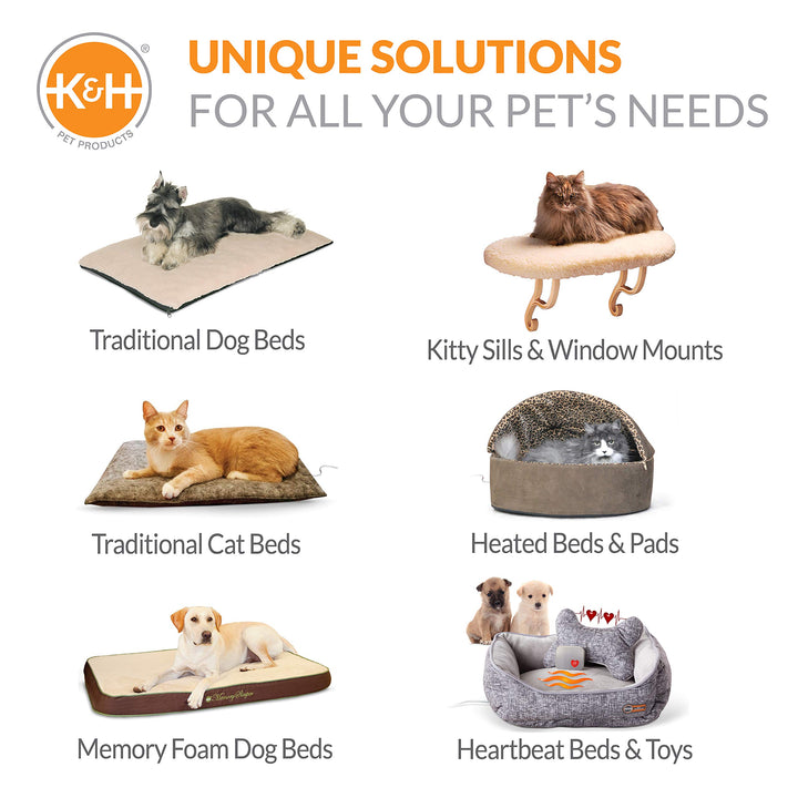 K&H Pet Products Outdoor Small Animal Heated Pad for Rabbits and Small Animals Tan 9 X 12 Inches