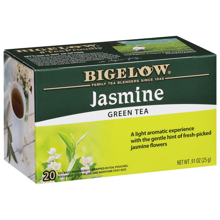 Bigelow Tea Jasmine Green Tea, Caffeinated, 20 Count (Pack of 6), 120 Total Tea Bags